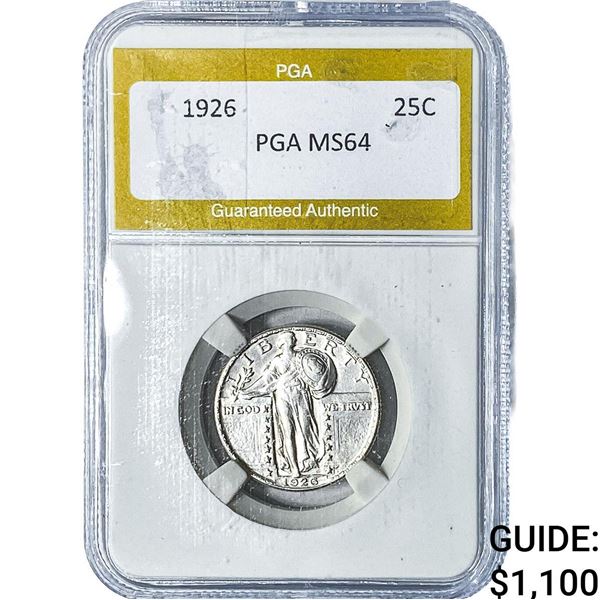 1926 Standing Liberty Quarter PGA MS64