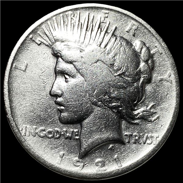 1921 Silver High Relief Peace Dollar LIGHTLY CIRCULATED