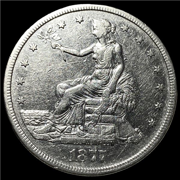 1877-S Silver Trade Dollar CHOICE AU