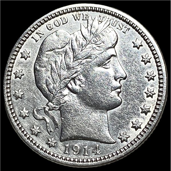 1914 Barber Silver Quarter UNCIRCULATED