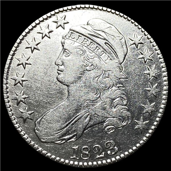 1823 Silver Capped Bust Half Dollar CLOSELY UNCIRCULATED