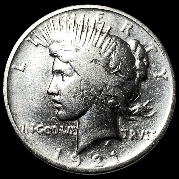 1921 Silver High Relief Peace Dollar LIGHTLY CIRCULATED