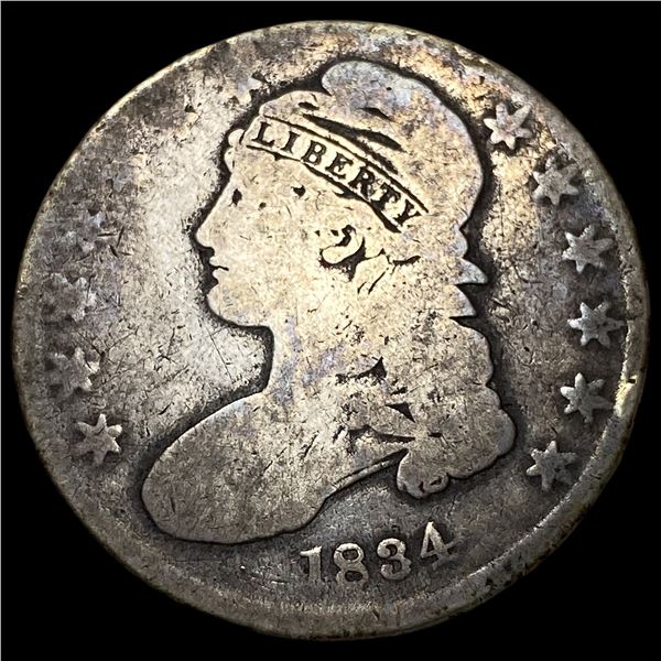 1834 Silver Capped Bust Half Dollar NICELY CIRCULATED