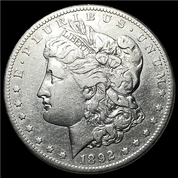 1892-CC Silver Morgan Dollar NEARLY UNCIRCULATED