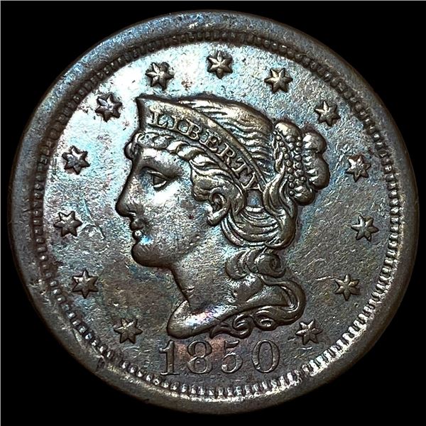 1850 Braided Hair Large Cent CHOICE AU