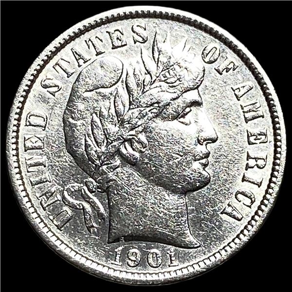 1901 Silver Barber Dime UNCIRCULATED