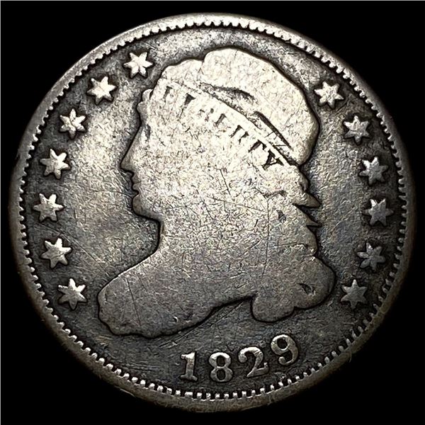 1829 Silver Capped Bust Half Dime NICELY CIRCULATED