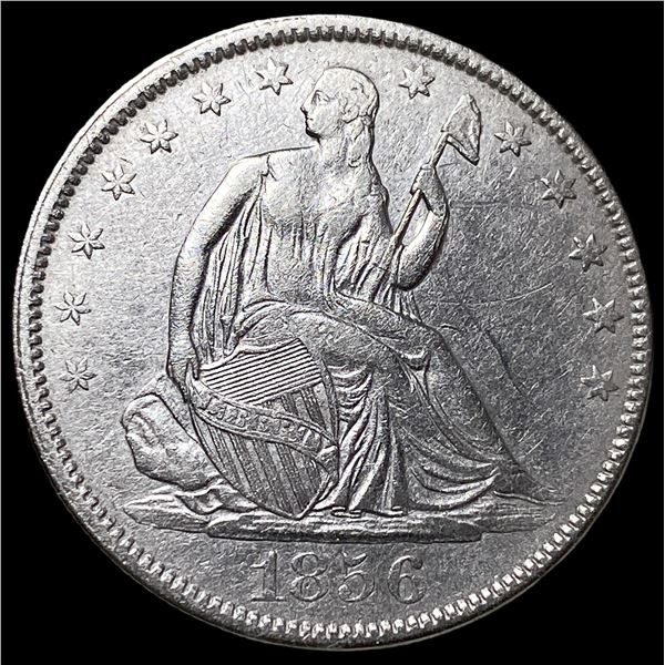 1856 Silver Half Dollar (Seated Liberty) HIGH  GRADE