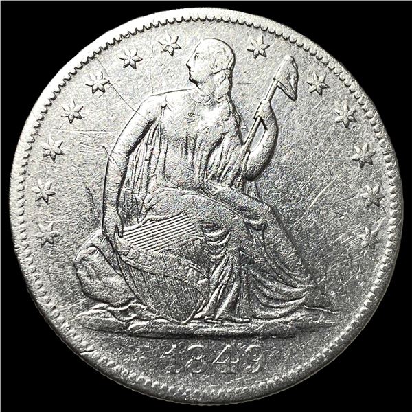 1849-O Silver Half Dollar NEARLY UNCIRCULATED