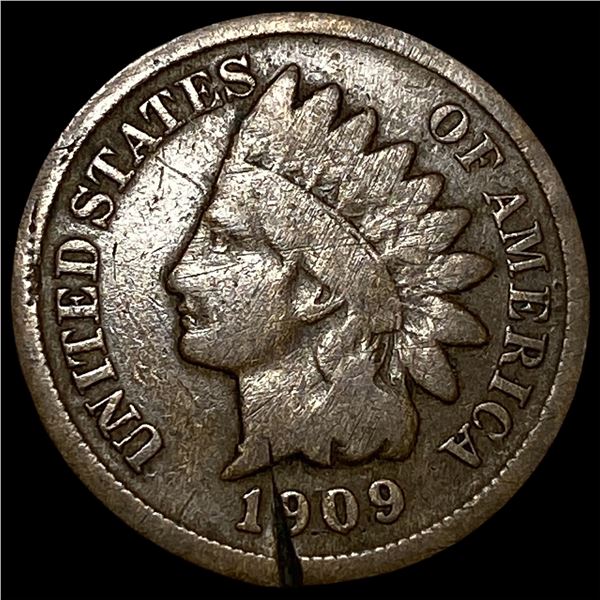 1909-S Indian Head Cent LIGHTLY CIRCULATED