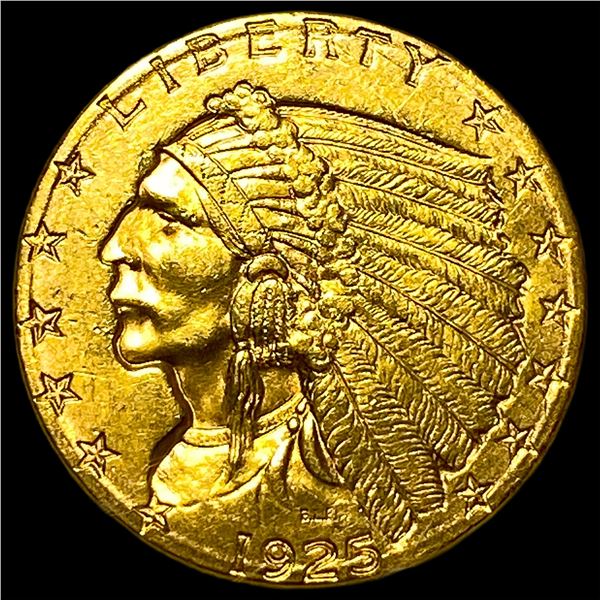 1925-D Indian Head Gold $2.50 Quarter Eagle UNCIRCULATED