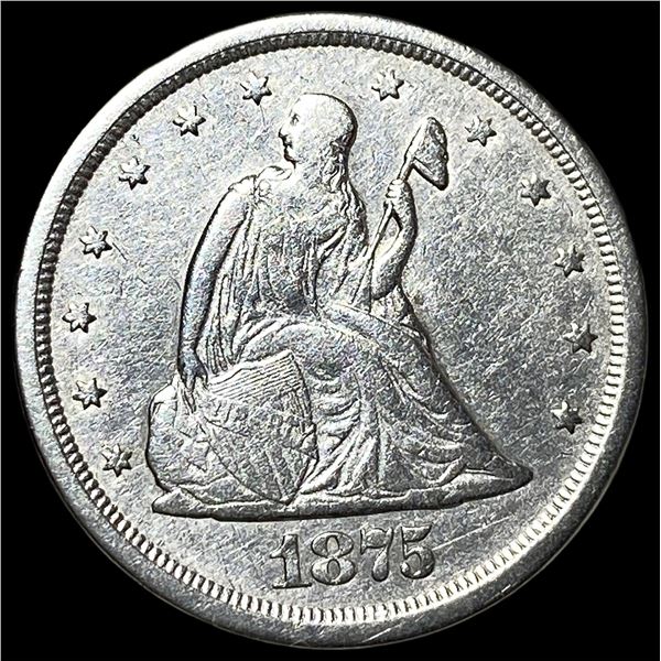 1875-S Silver Twenty Cents CLOSELY  UNCIRCULATED