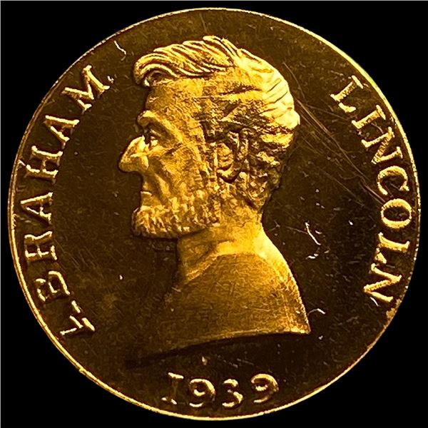 1939 Abraham Lincoln novelty token GEM PROOF