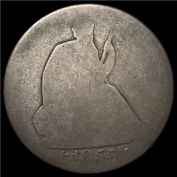 1855-O Silver Seated Liberty Half Dollar  NICELY CIRCULATED