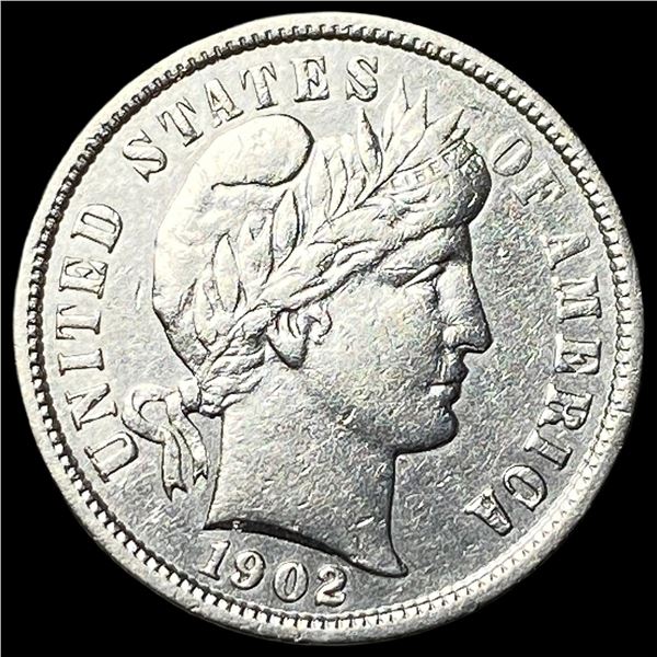1902 Silver Barber Dime GEM BU