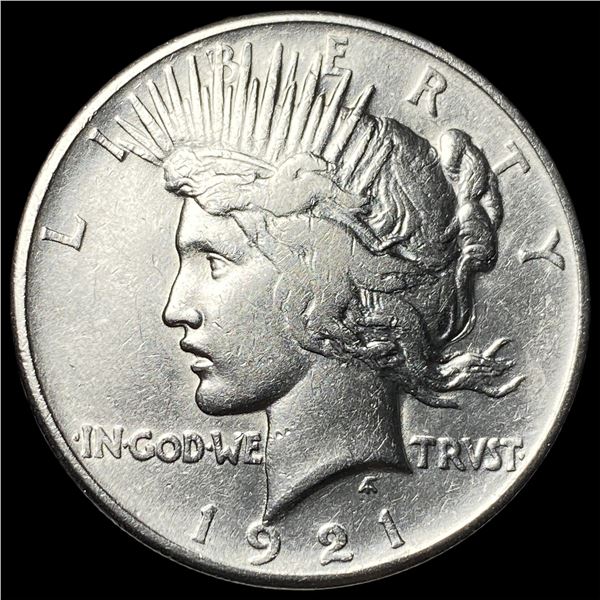 1921 Silver High Relief Peace Dollar CLOSELY UNCIRCULATED