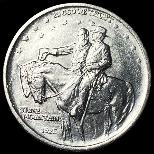 1925 Stone Mountain Silver Half Dollar GEM BU