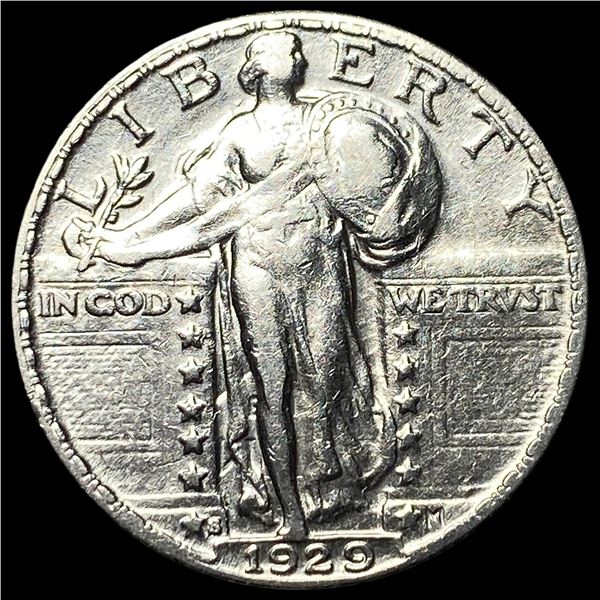 1929-S Silver Standing Liberty Quarter CHOICE  AU