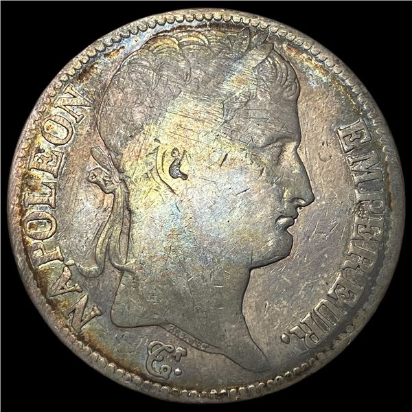 1811-A Silver 5 Francs Napoleon I France  LIGHTLY CIRCULATED