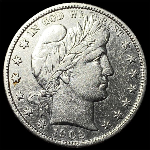 1902 Silver Barber Half Dollar CHOICE AU