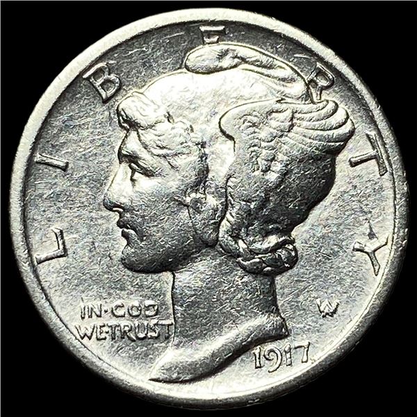 1917-D Silver Mercury Dime UNCIRCULATED