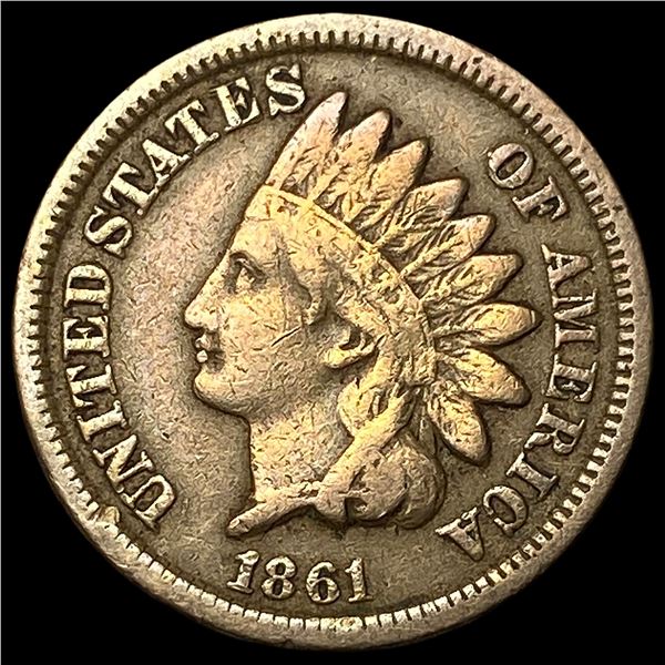 1861 Indian Head Cent NEARLY UNCIRCULATED