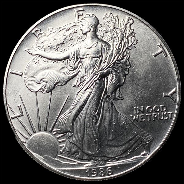 1986 1 oz Silver American Eagle $1 CHOICE BU