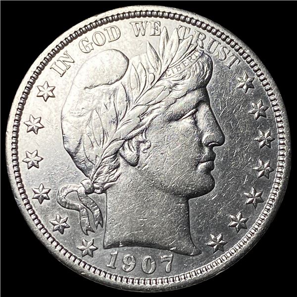 1907-D Silver Half Dollar (Barber)  UNCIRCULATED