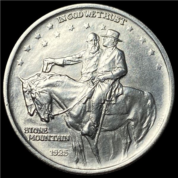 1925 Stone Mountain Silver Half Dollar GEM BU