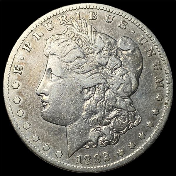 1892-CC Silver Morgan Dollar NEARLY  UNCIRCULATED