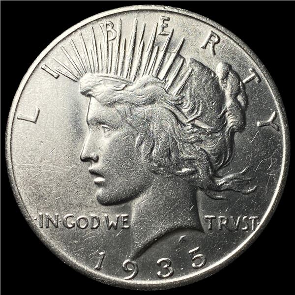 1935-S Peace Silver Dollar CHOICE AU