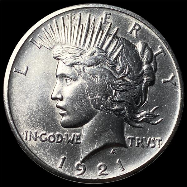 1921 Silver High Relief Peace Dollar CLOSELY UNCIRCULATED