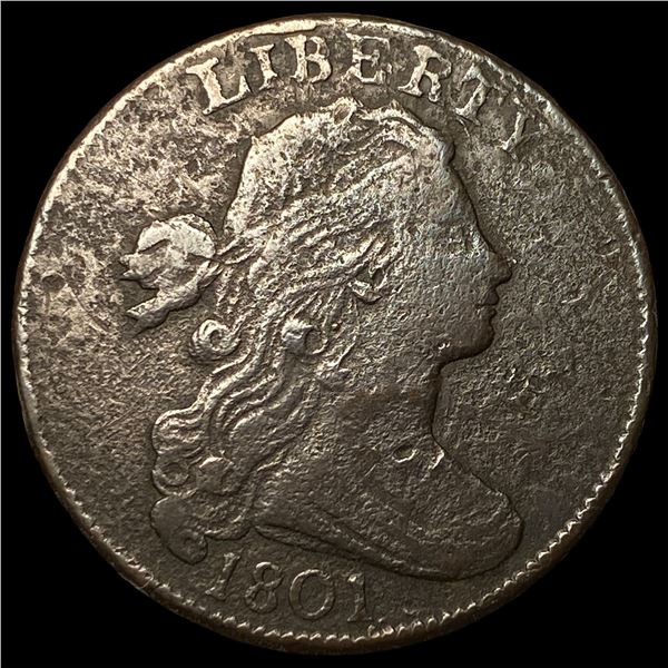 1801 Draped Bust Large Cent NEARLY  UNCIRCULATED
