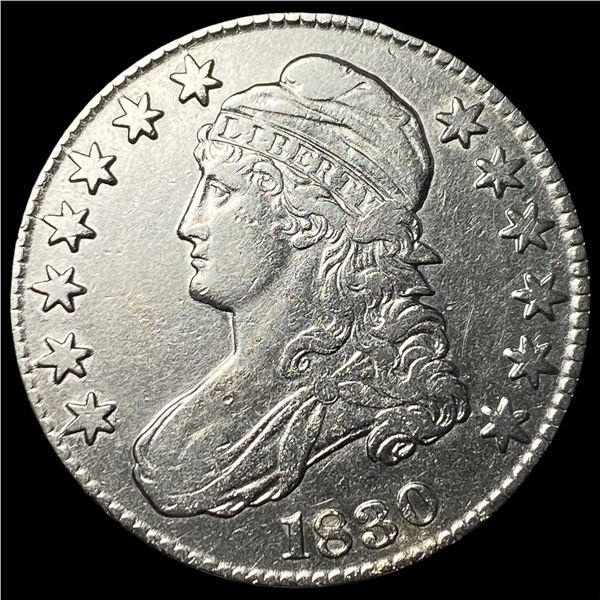 1830 Silver Capped Bust Half Dollar CLOSELY UNCIRCULATED