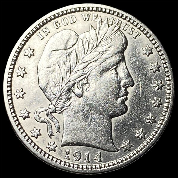 1914-D Silver Barber Quarter UNCIRCULATED