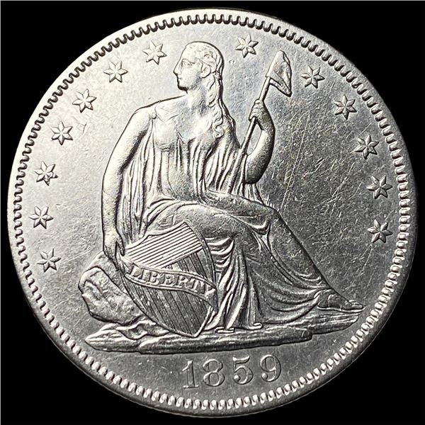 1859 Silver Seated Liberty Half Dollar UNCIRCULATED