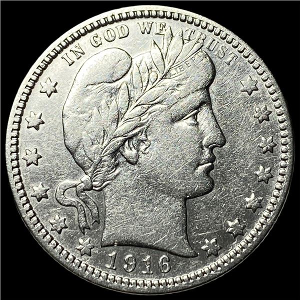 1916-D Silver Barber Quarter CLOSELY UNCIRCULATED