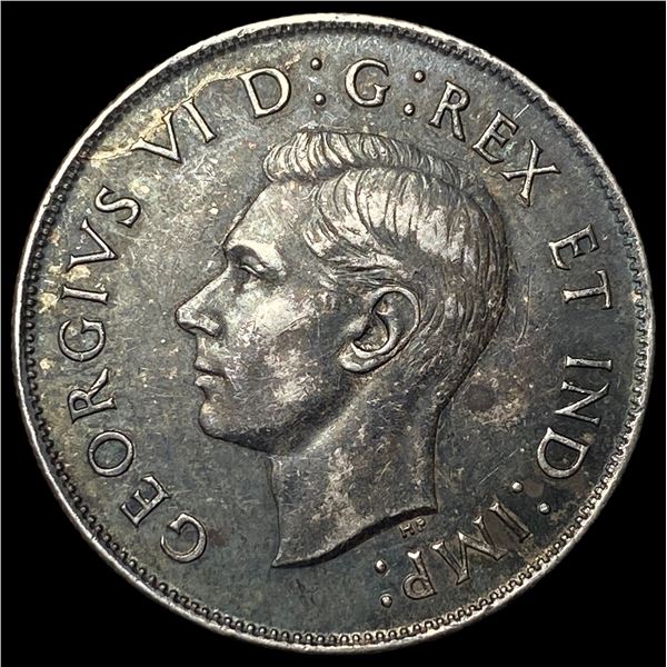 1943 Canada Silver 50 Cents CHOICE AU