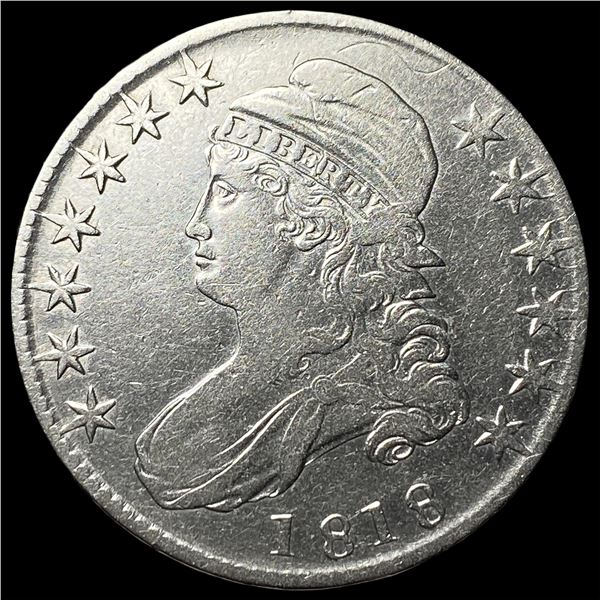 1818 Silver Capped Bust Half Dollar NEARLY UNCIRCULATED