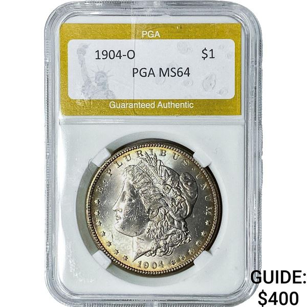 1904-O Morgan Silver Dollar PGA MS64