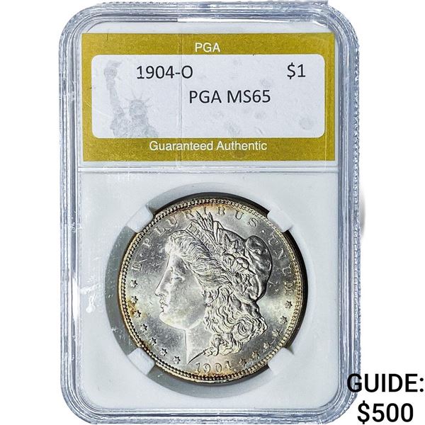 1904-O Morgan Silver Dollar PGA MS65