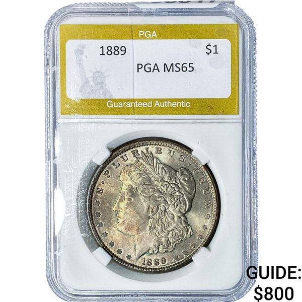 1889 Morgan Silver Dollar PGA MS65