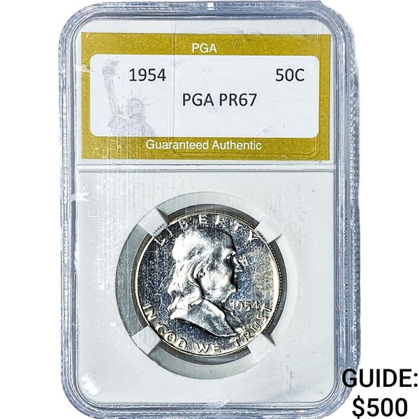 1954 Franklin Half Dollar PGA PR67