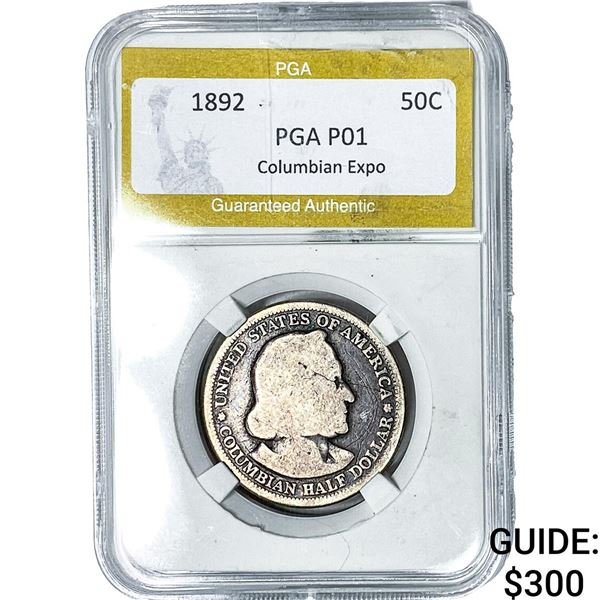 1892 Columbian Expo Half Dollar PGA P01