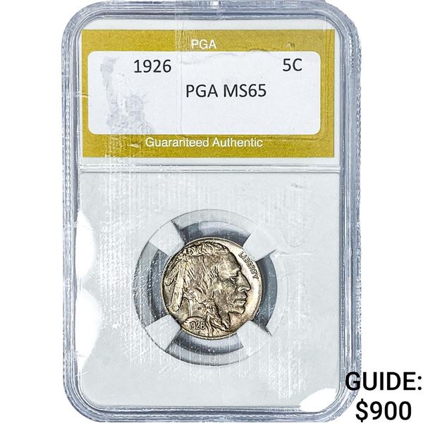 1926 Buffalo Nickel PGA MS65