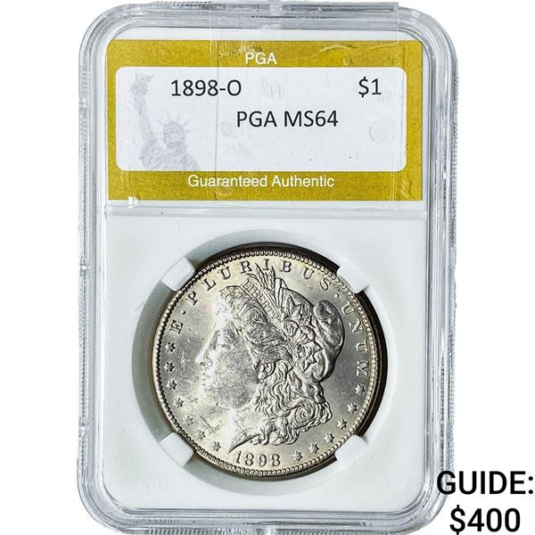 1898-O Morgan Silver Dollar PGA MS64