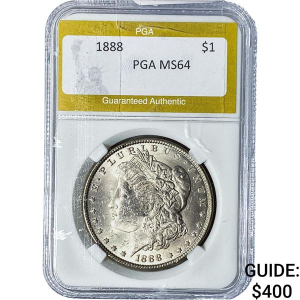 1888 Morgan Silver Dollar PGA MS64