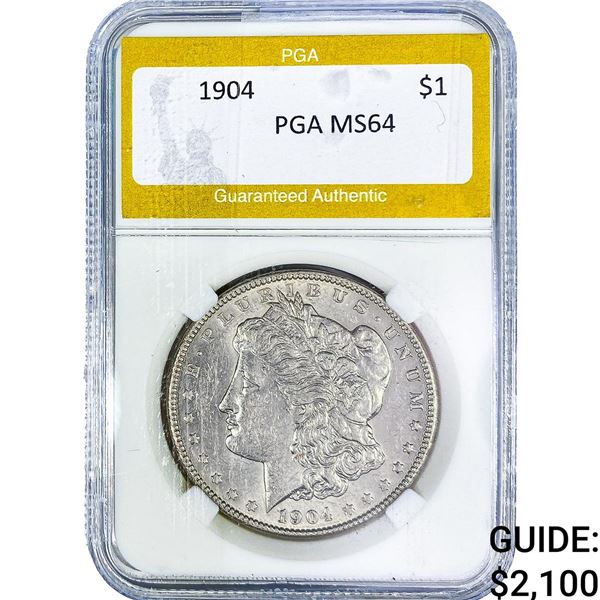 1904 Morgan Silver Dollar PGA MS64