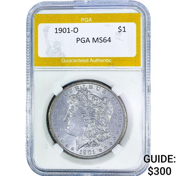 1901-O Morgan Silver Dollar PGA MS64