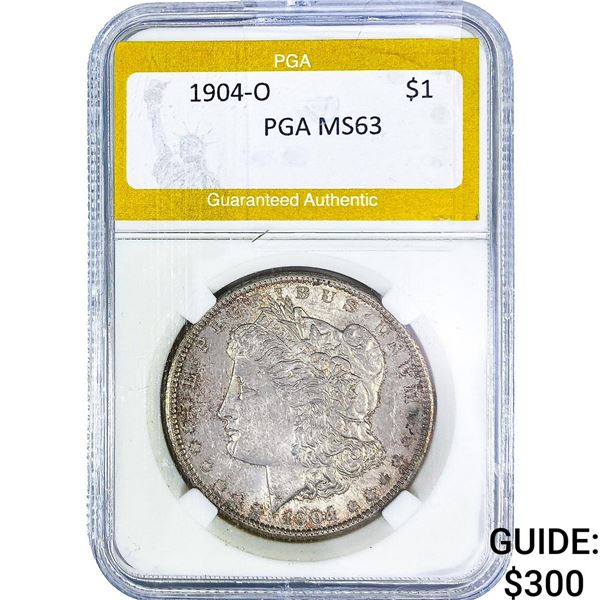 1904-O Morgan Silver Dollar PGA MS63